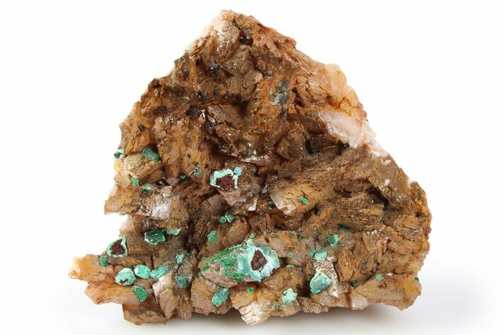 Rosasite and Malachite on Ferroan Dolomite - Morocco #256538